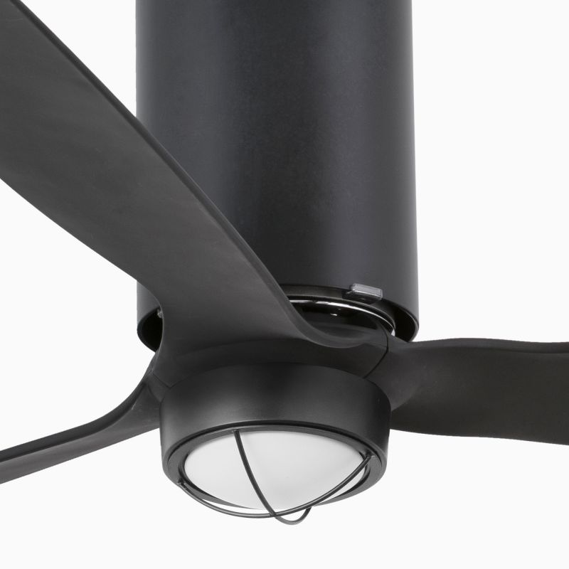 Lustra cu Ventilator si telecomanda MINI TUBE M LED negru mat