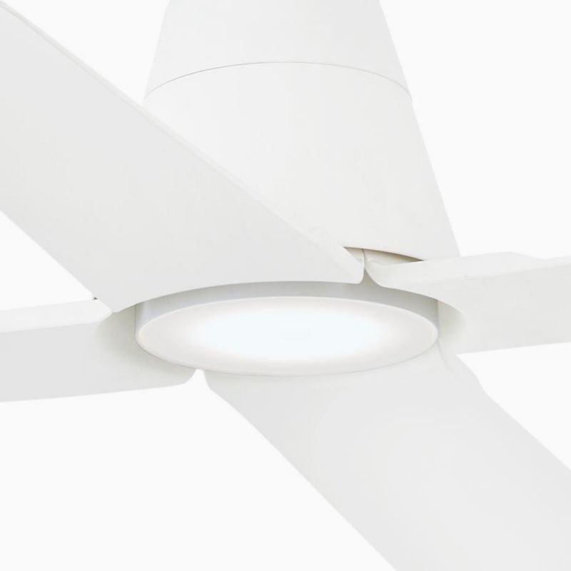 Lustra cu Ventilator si telecomanda pentru exterior TYPHOON M LED alb