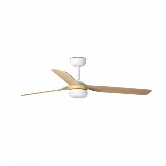 Lustra cu Ventilator si telecomanda PUNT M LED alb/artar