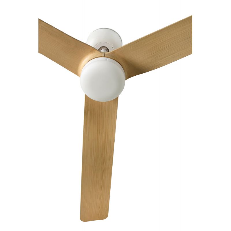 Lustra cu Ventilator si telecomanda PUNT M LED alb/artar
