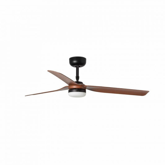 Lustra cu Ventilator si telecomanda PUNT M LED negru/nuc