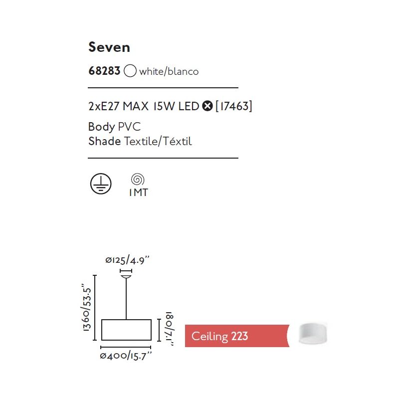 Lustra design modern Ø40 SEVEN