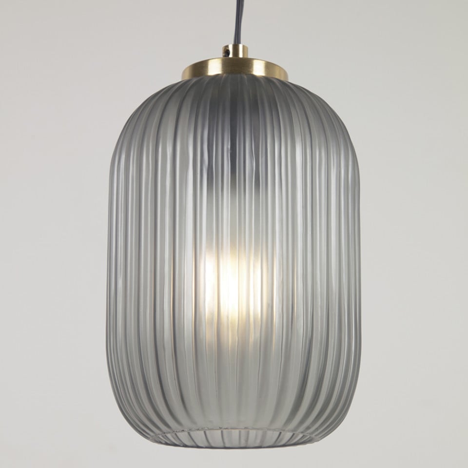 Lustra gri din metal Hestia Kave Home