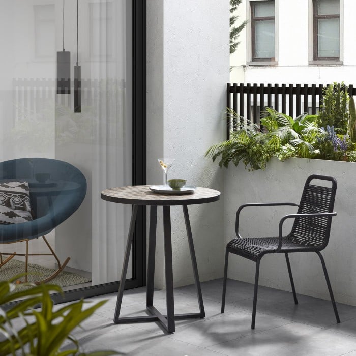 Lustra gri din metal Maude Kave Home