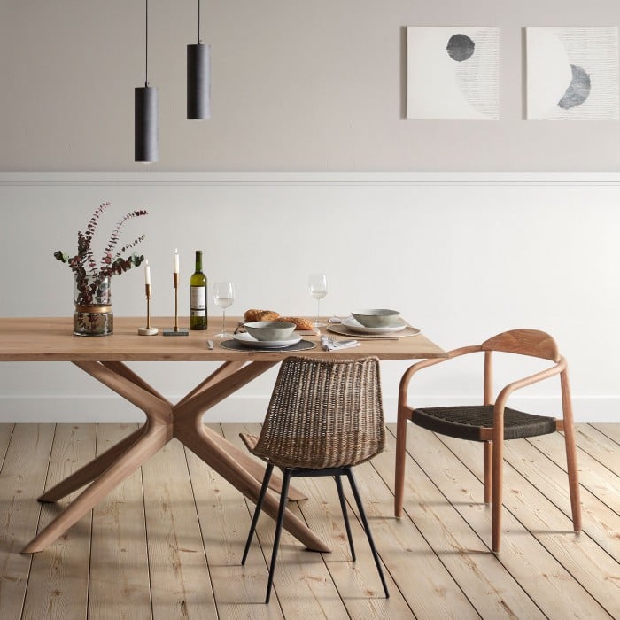 Lustra gri din metal Maude Kave Home