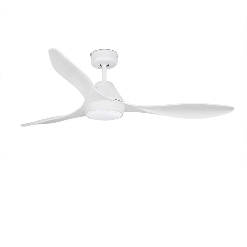 Lustra LED cu Ventilator si telecomanda design modern POLARIS alb