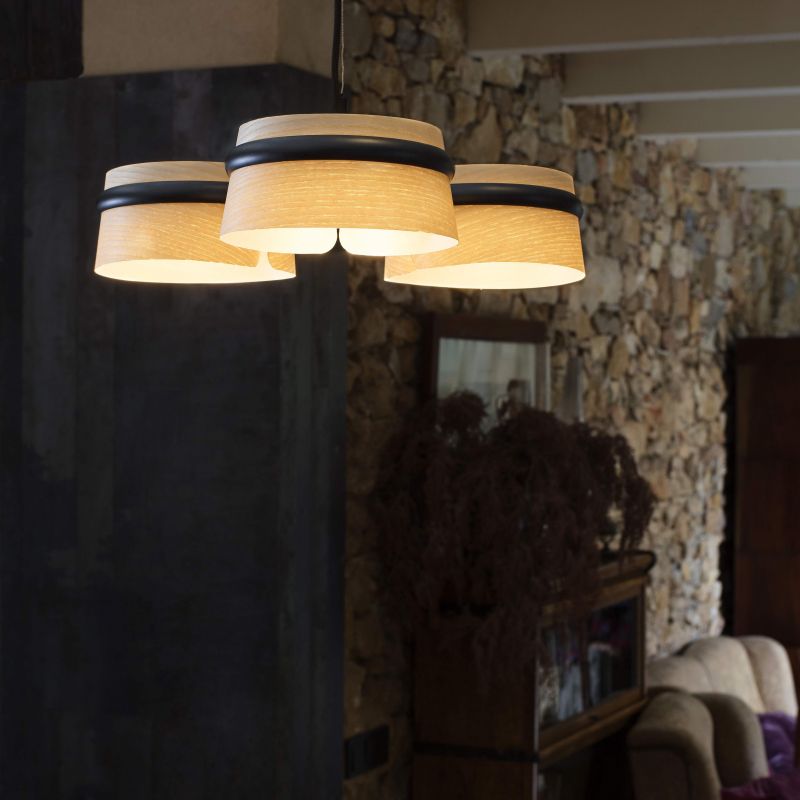 Lustra LED dimabila design deosebit LOOP frasin