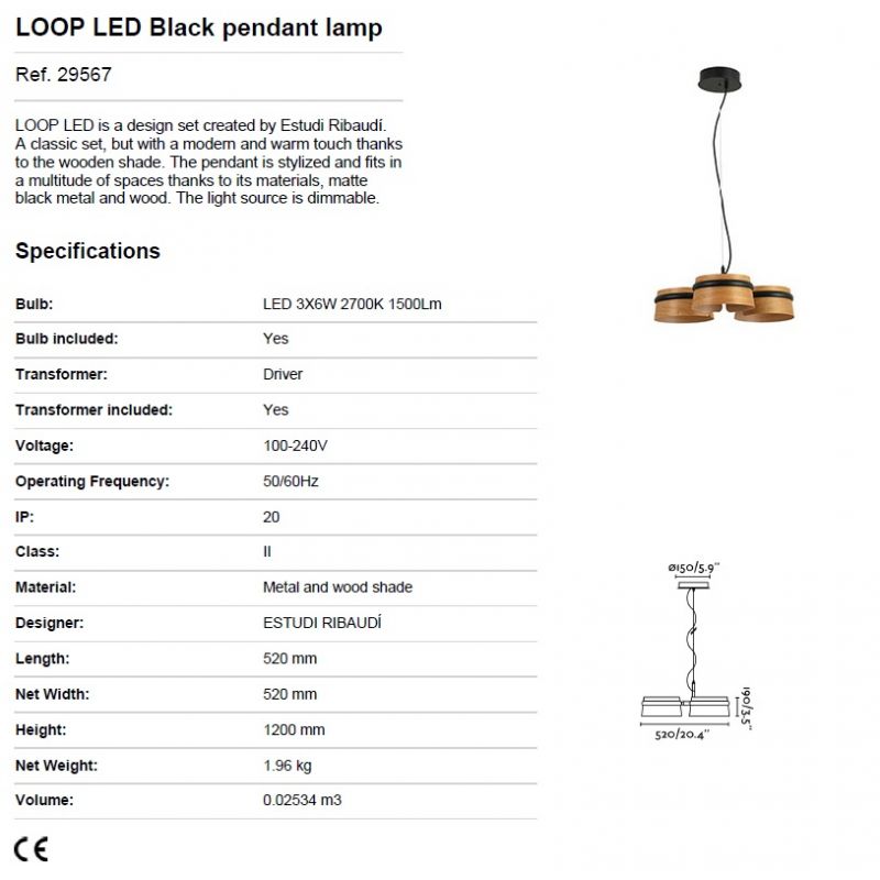 Lustra LED dimabila design deosebit LOOP