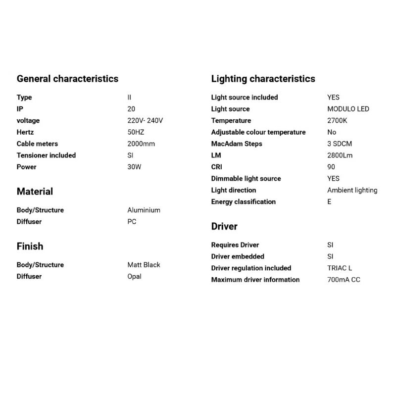 Lustra LED suspendata design modern minimaliat VICO I 115cm