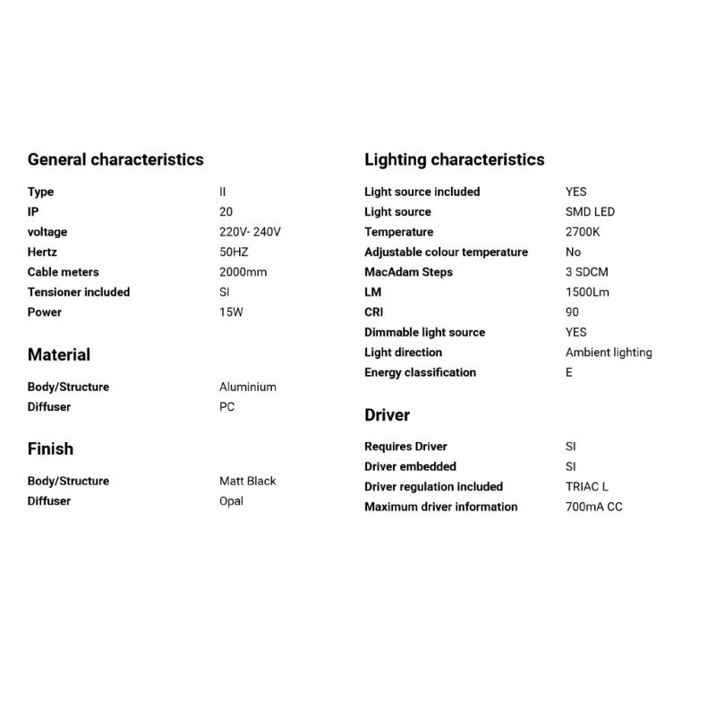 Lustra LED suspendata design modern minimaliat VICO I 60cm