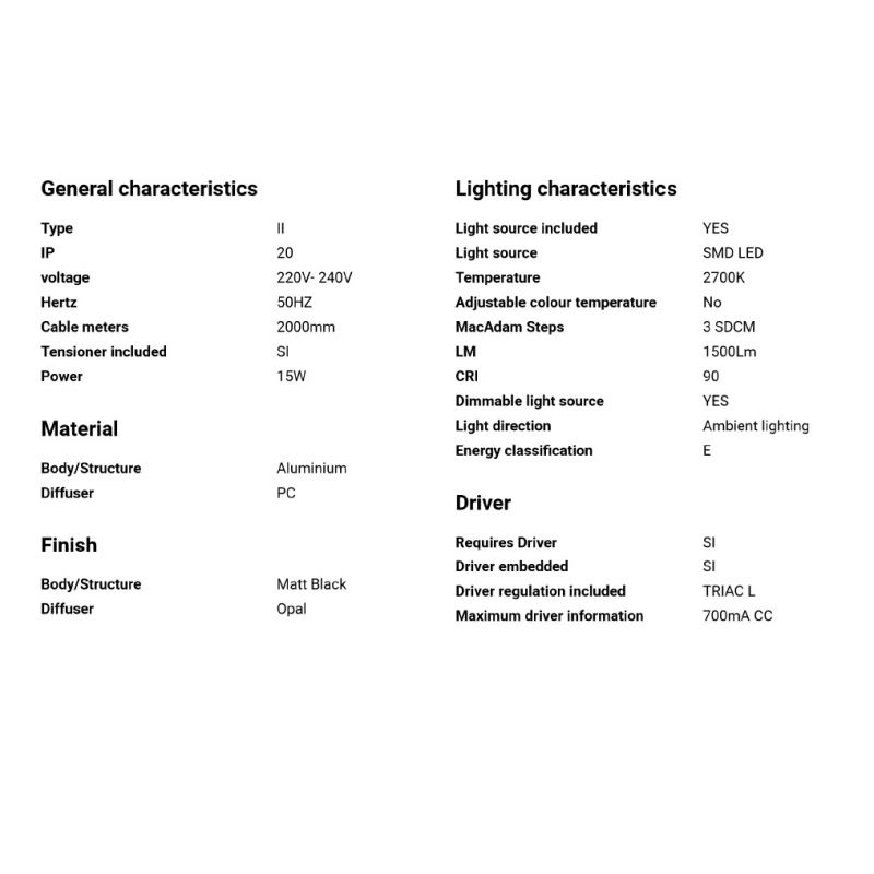 Lustra LED suspendata design modern minimaliat VICO II 60cm