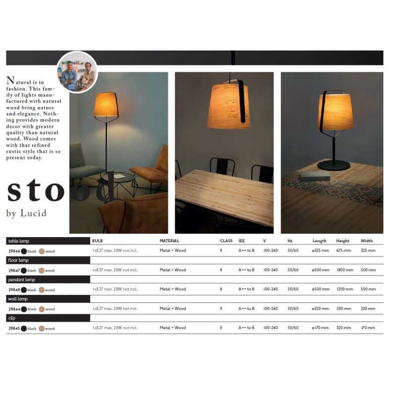 Lustra lemn design deosebit STOOD