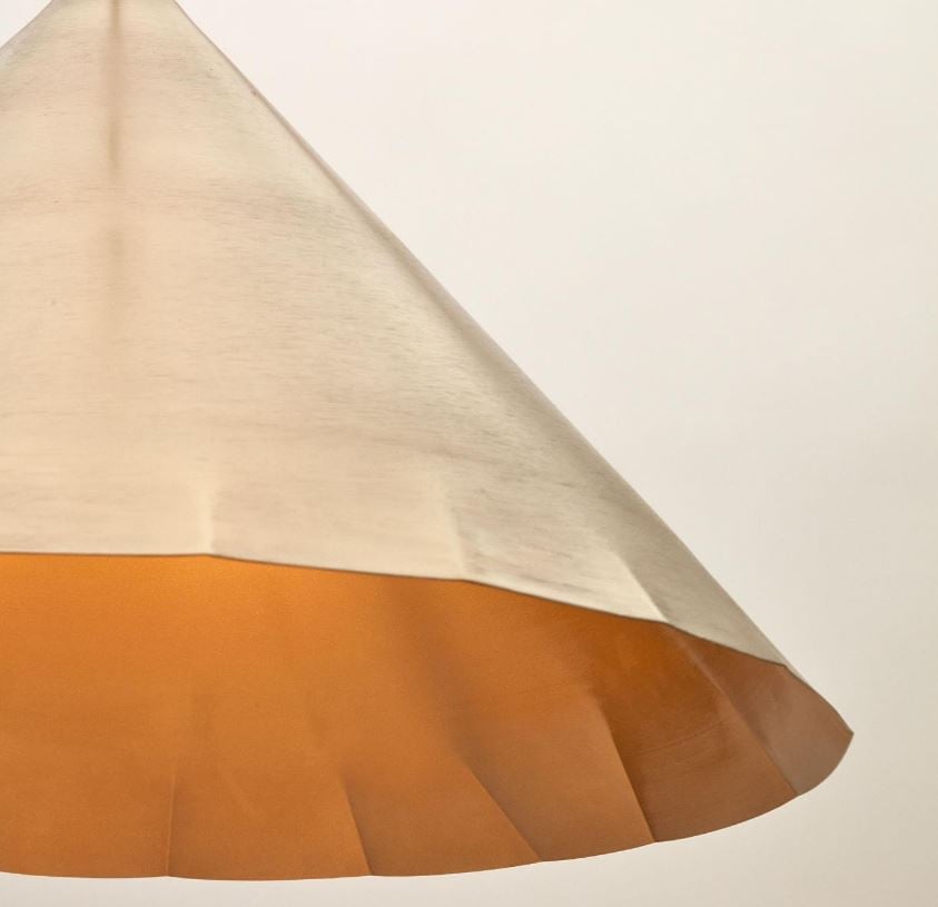 Lustra maro alama din metal Parlava Kave Home