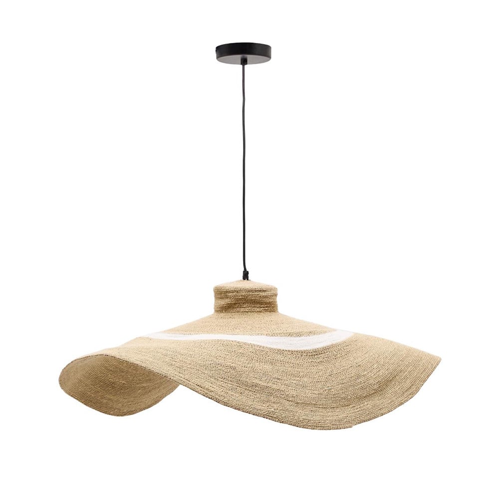 Lustra maro din fibre naturale Albenya Large Kave Home