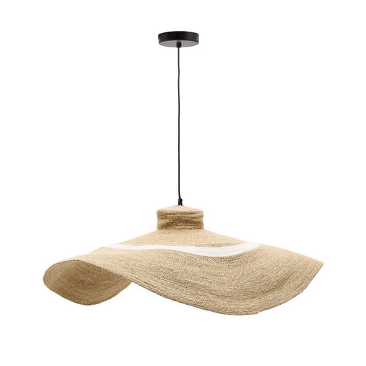 Lustra maro din fibre naturale Albenya Large Kave Home
