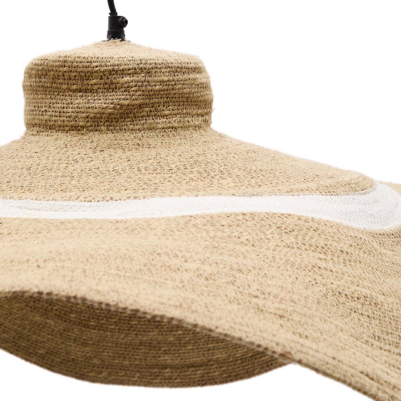Lustra maro din fibre naturale Albenya Large Kave Home