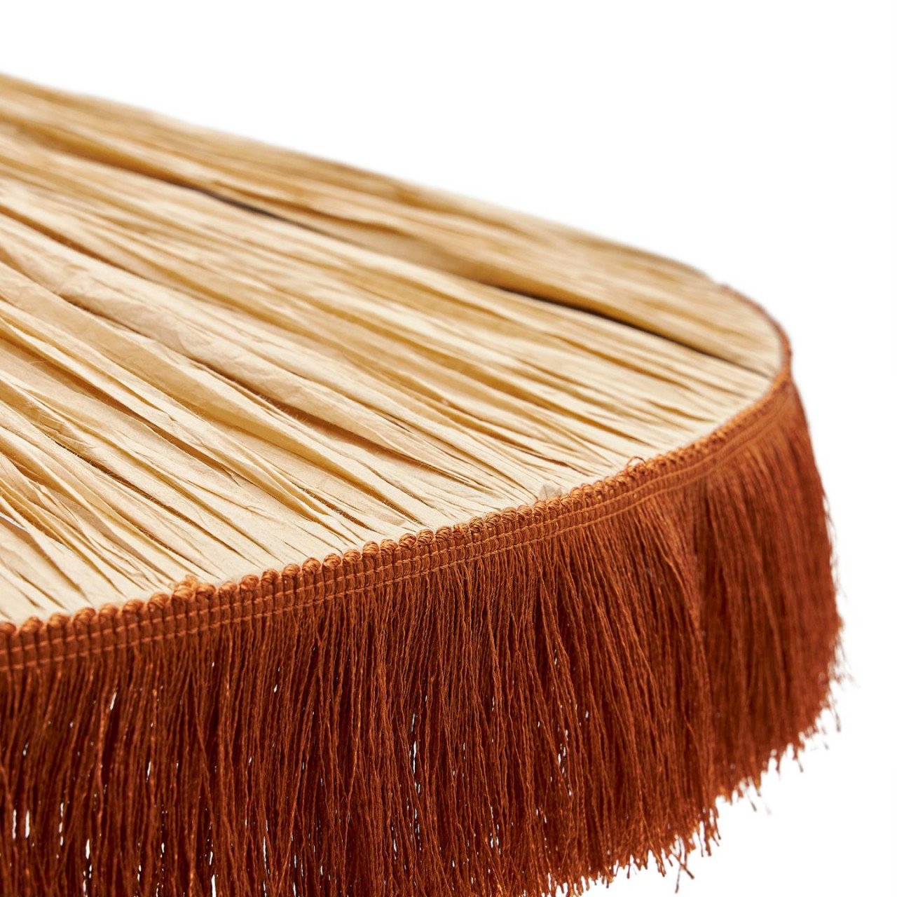 Lustra maro din fibre naturale Pollensa Kave Home