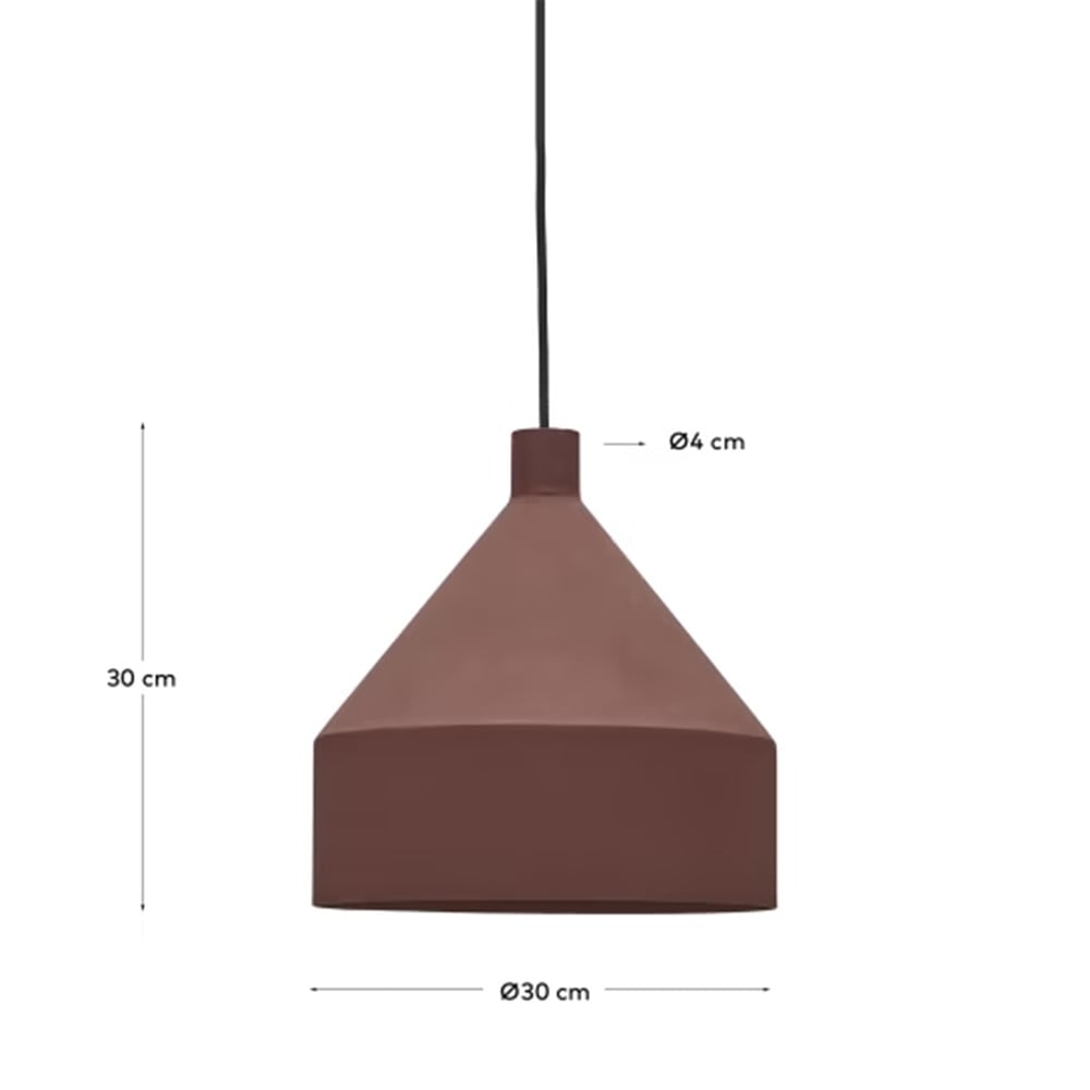 Lustra maro teracota din metal Peralta Flow Kave Home