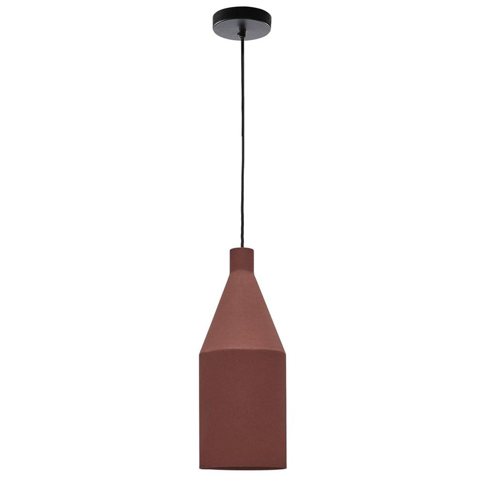 Lustra maro teracota din metal Peralta Kave Home