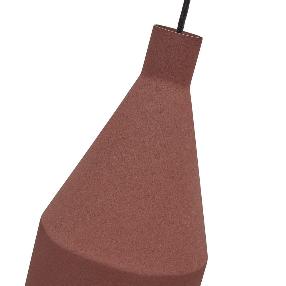 Lustra maro teracota din metal Peralta Kave Home