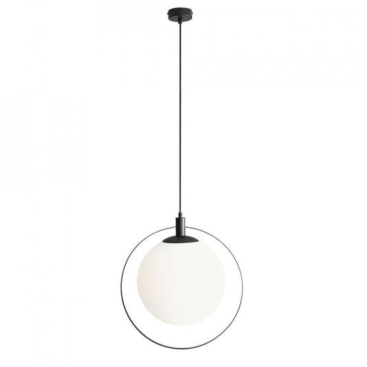 Lustra neagra/alba din metal Aura Black Aldex