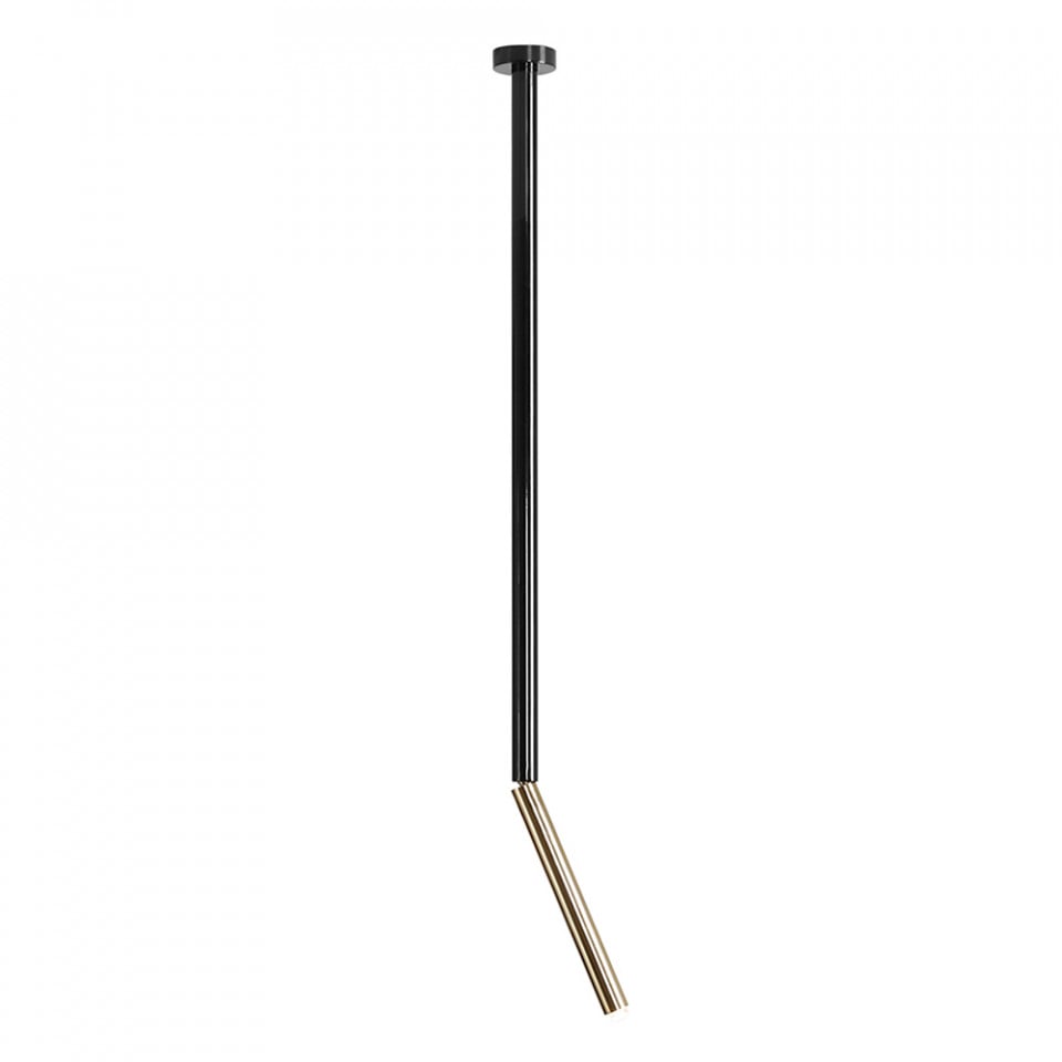 Lustra neagra/aurie din metal Stick L Aldex