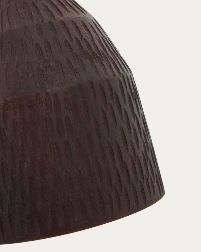 Lustra neagra din lemn Amire Small Kave Home