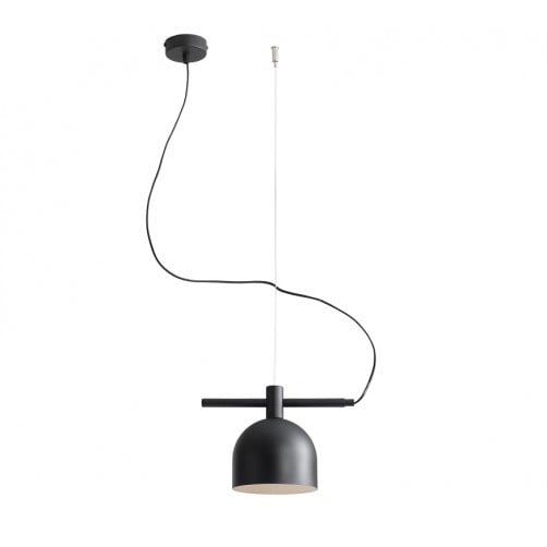Lustra neagra din metal Beryl Black Aldex