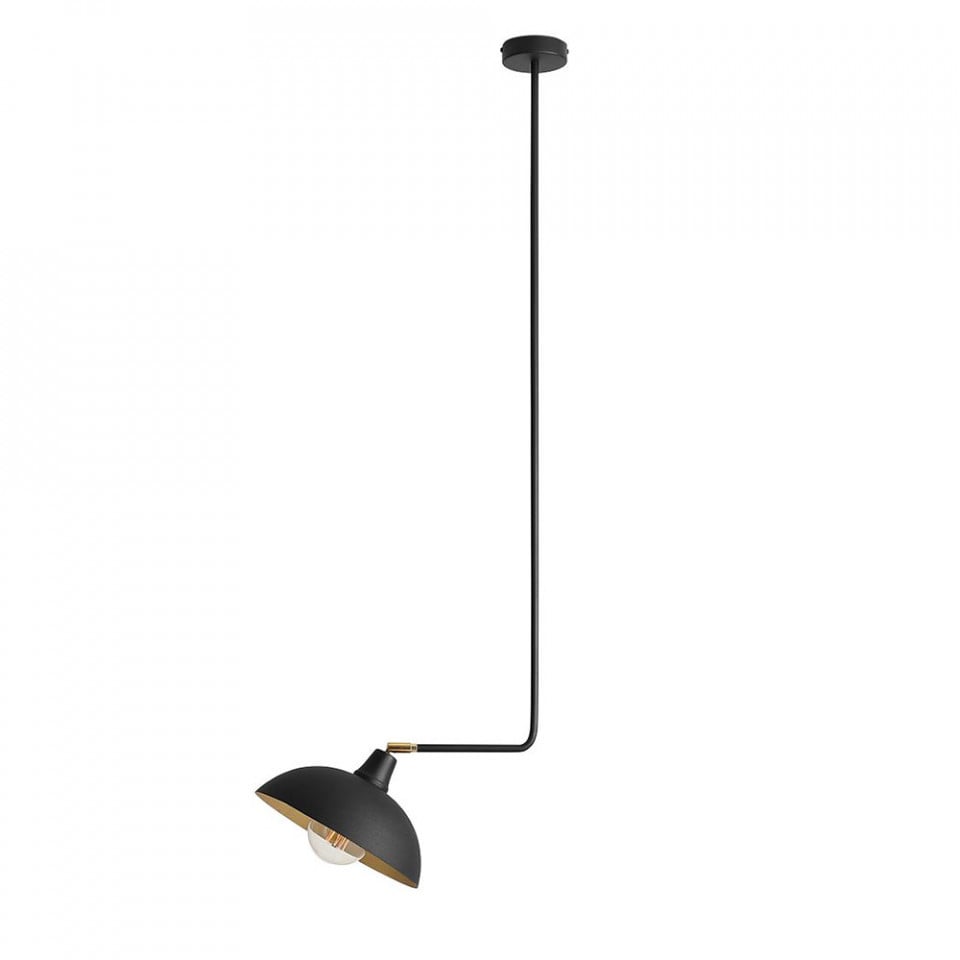 Lustra neagra din metal Espace Long Aldex