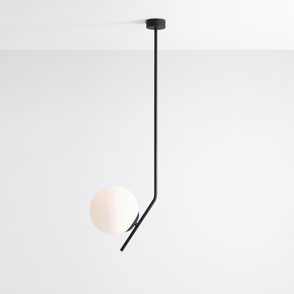 Lustra neagra din metal Gallia Long Aldex