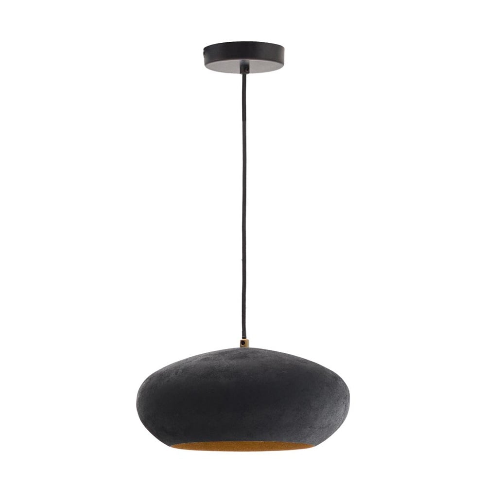 Lustra neagra din metal Inda Kave Home