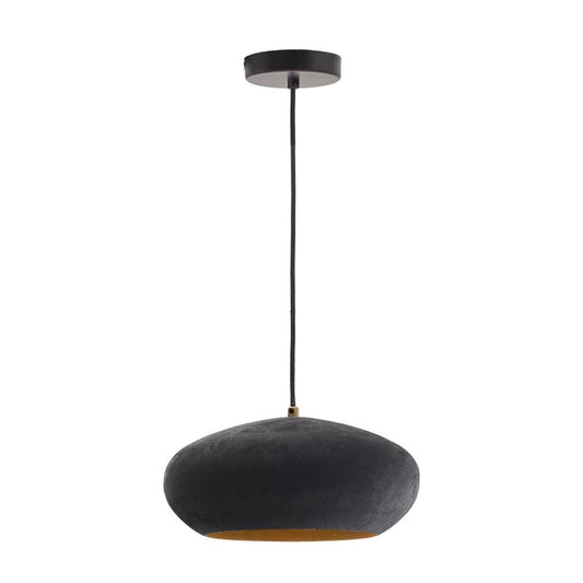 Lustra neagra din metal Inda Kave Home
