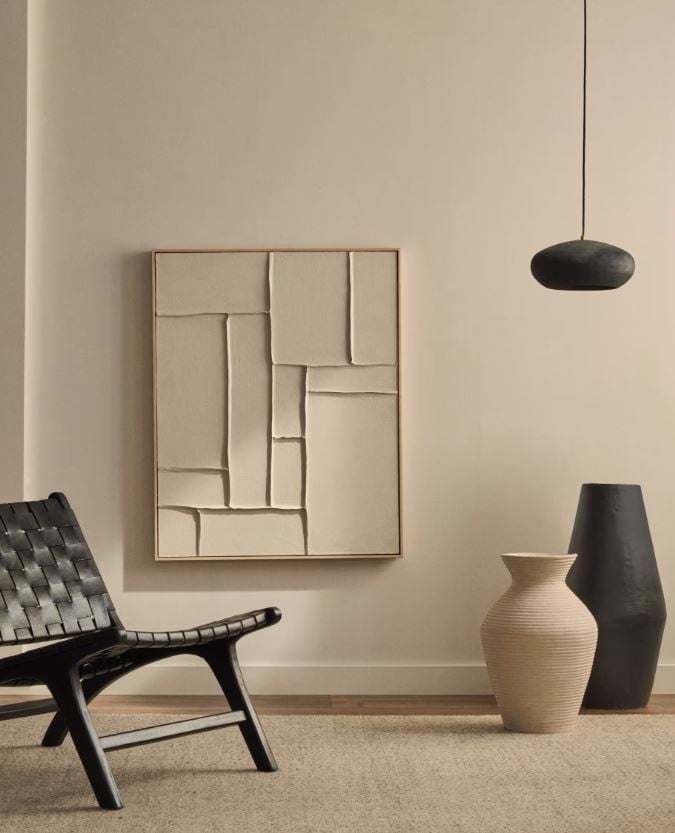 Lustra neagra din metal Inda Kave Home