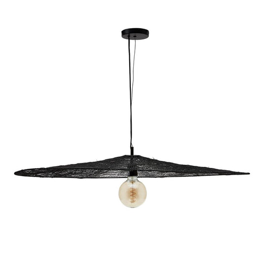 Lustra neagra din metal Makai Flat Kave Home