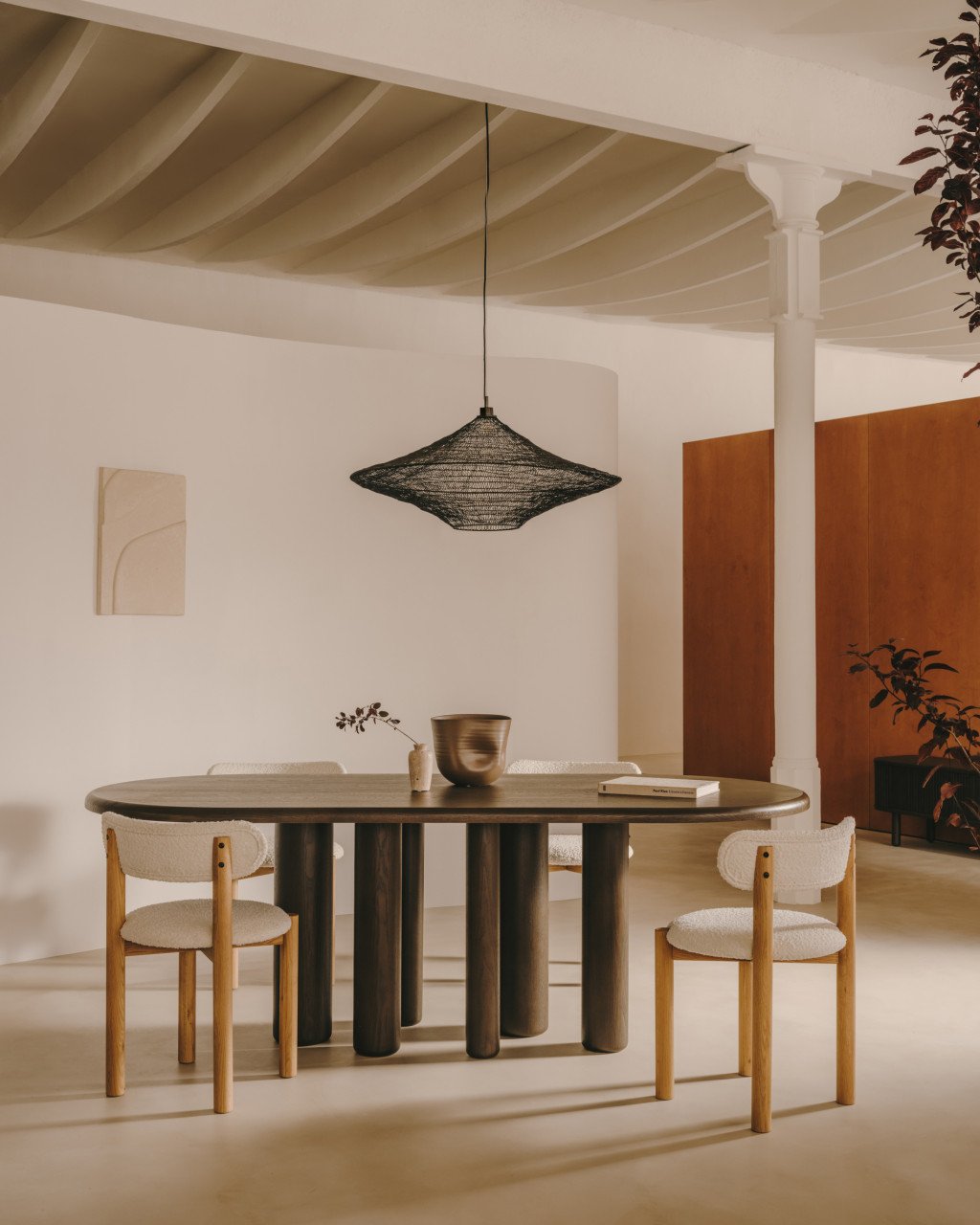 Lustra neagra din metal Makai Kave Home