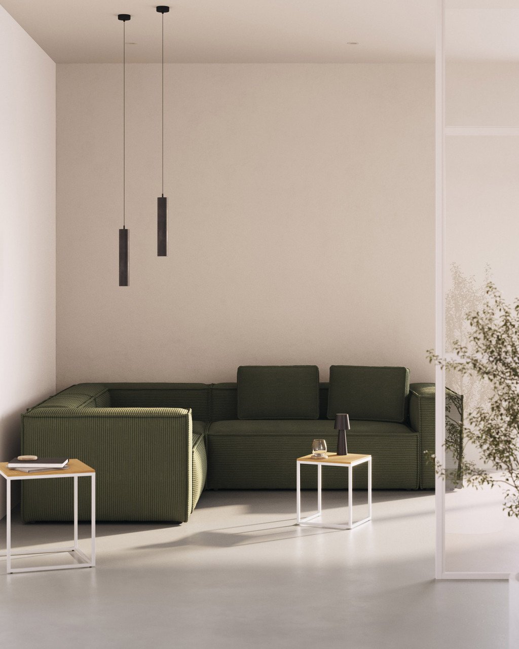 Lustra neagra din metal Maude Kave Home