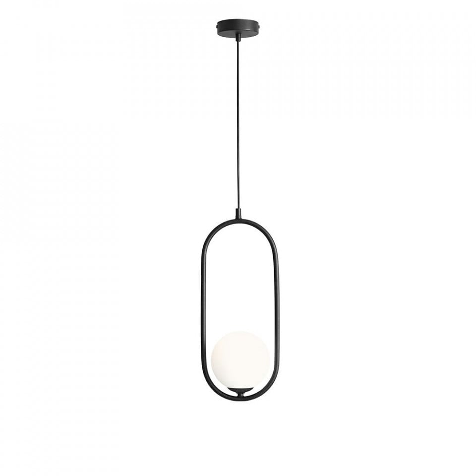 Lustra neagra din metal Riva Aldex