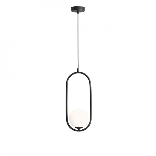 Lustra neagra din metal Riva Aldex