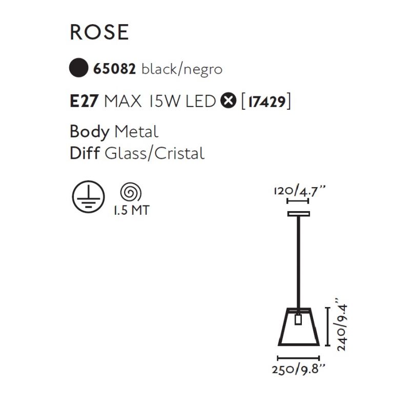 Lustra / Pendul design decorativ industrial ROSE-1