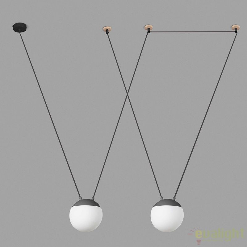 Lustra / Pendul MINE SPACE Dark grey suspension PC 2L