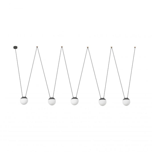Lustra / Pendul MINE SPACE Dark grey suspension PC 5L