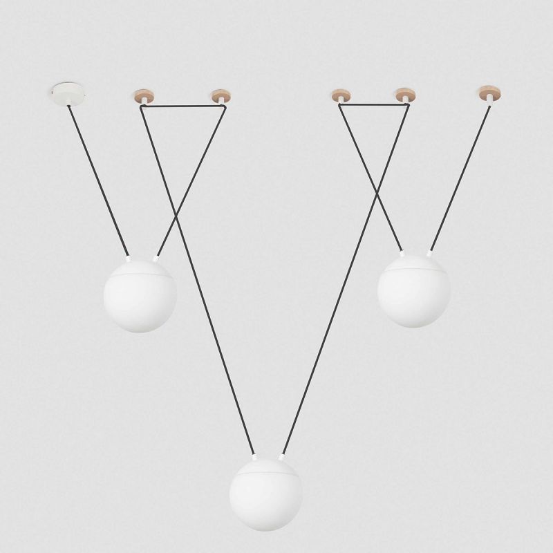 Lustra / Pendul MINE SPACE III White