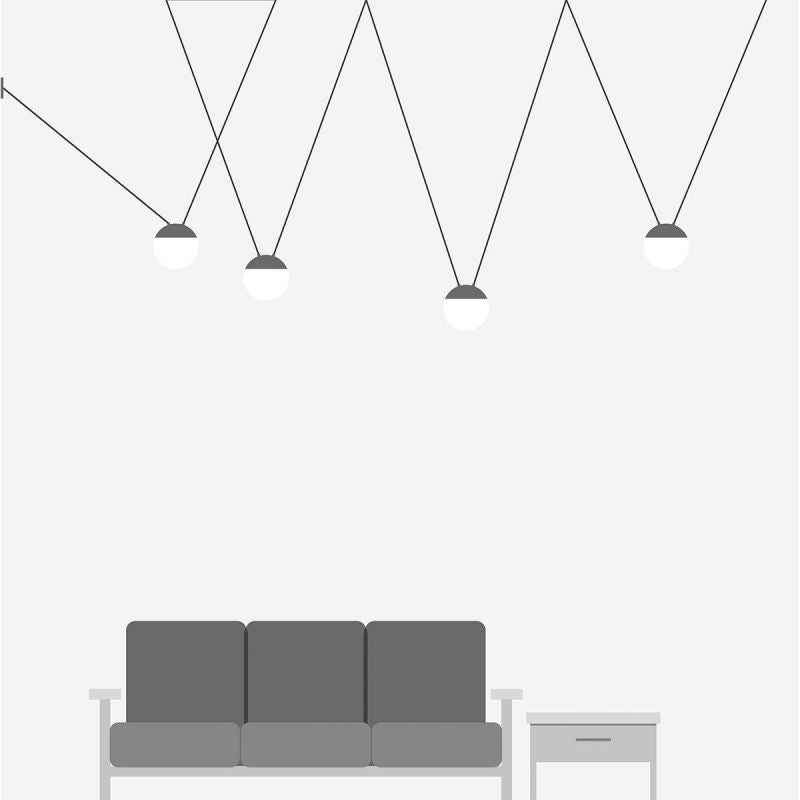 Lustra / Pendul MINE SPACE IV Grey