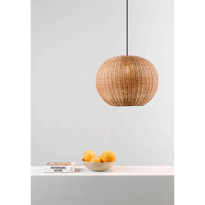 Lustra / Pendul suspendat design natural din ratan HAKA 30cm