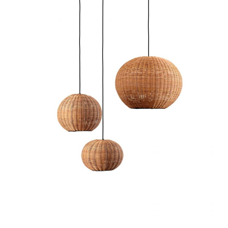 Lustra / Pendul suspendat design natural din ratan HAKA 53cm