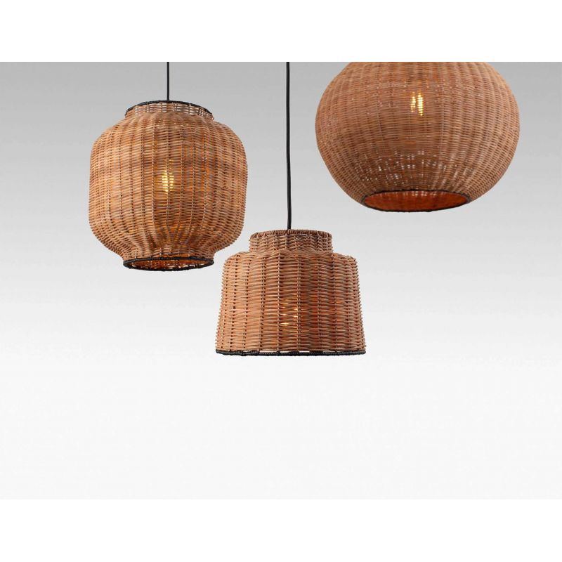 Lustra / Pendul suspendat design natural din ratan TUPAI 30cm
