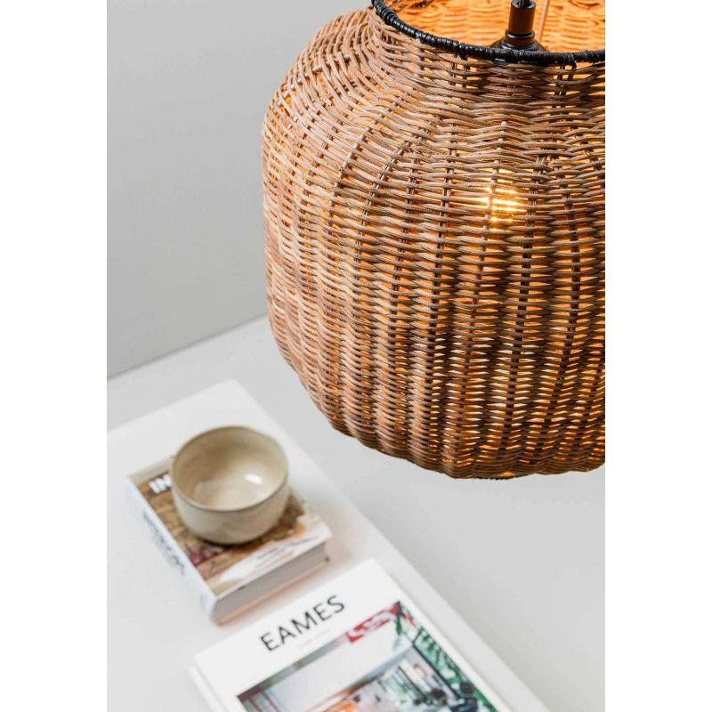 Lustra / Pendul suspendat design natural din ratan TUPAI 30cm