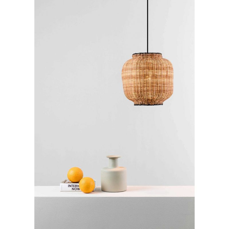 Lustra / Pendul suspendat design natural din ratan TUPAI 30cm