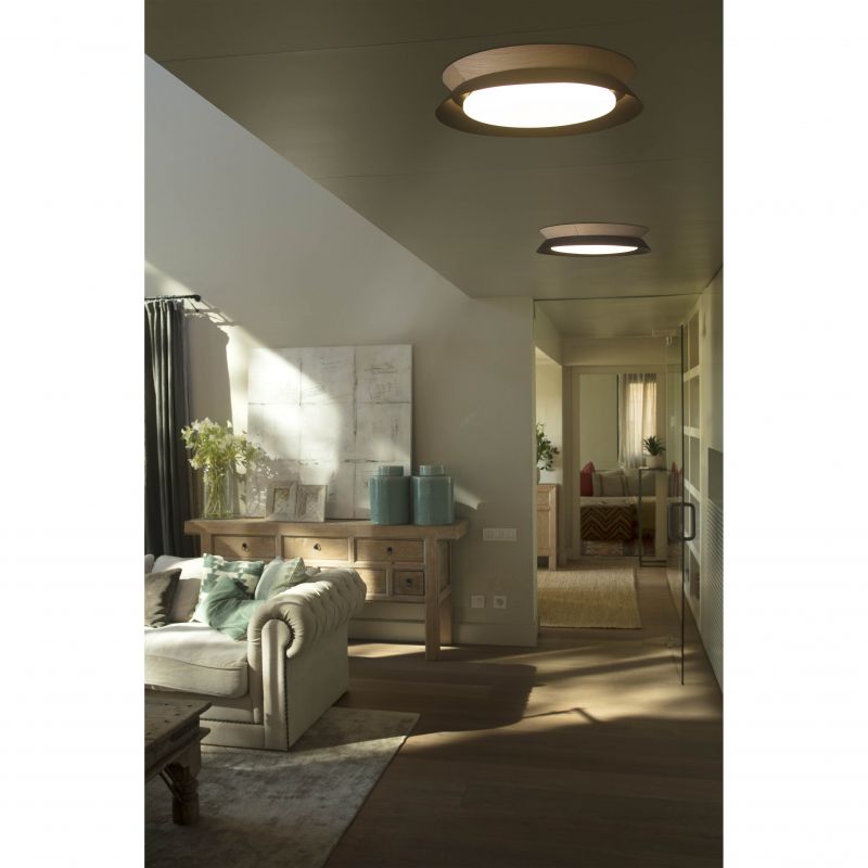 Lustra / Plafoniera LED design modern Ø45cm TENDER neagra