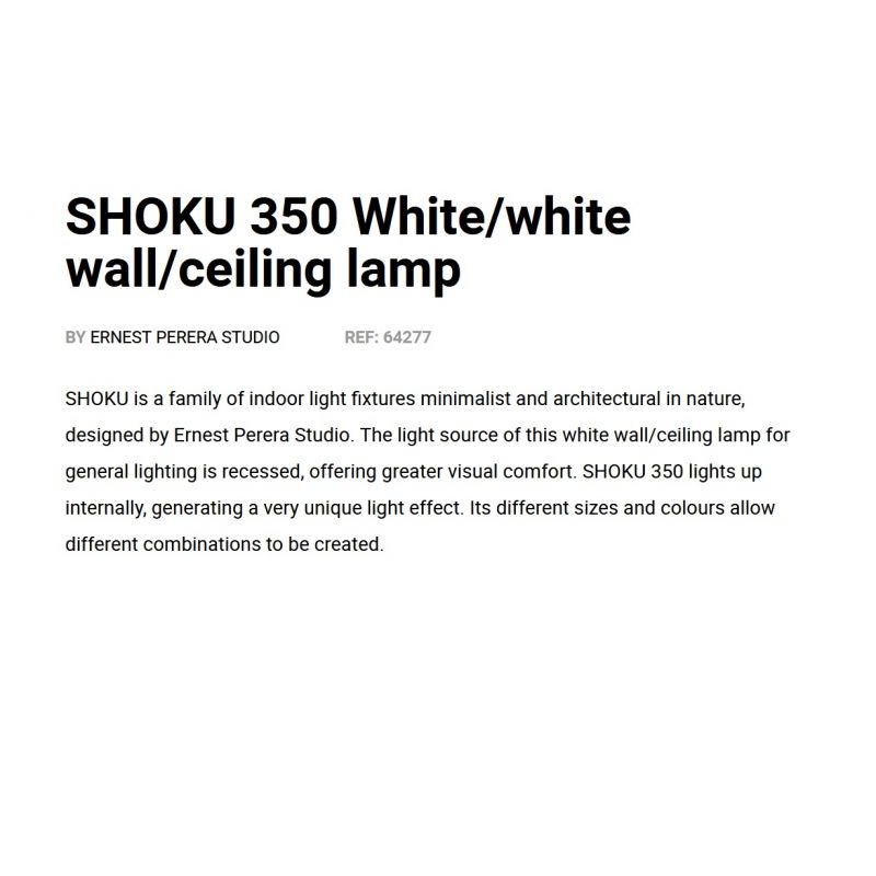 Lustra / Plafoniera LED design modern slim SHOKU Ø35cm alb